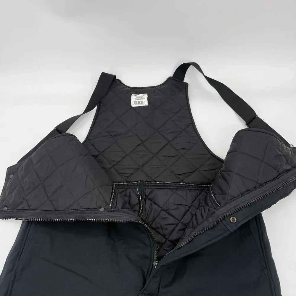 DAKOTA Outerwear Cold Weather Insulated Black Bib Overall Size M Zip Front, Leg